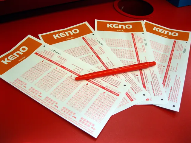 Bulletins de keno et stylo